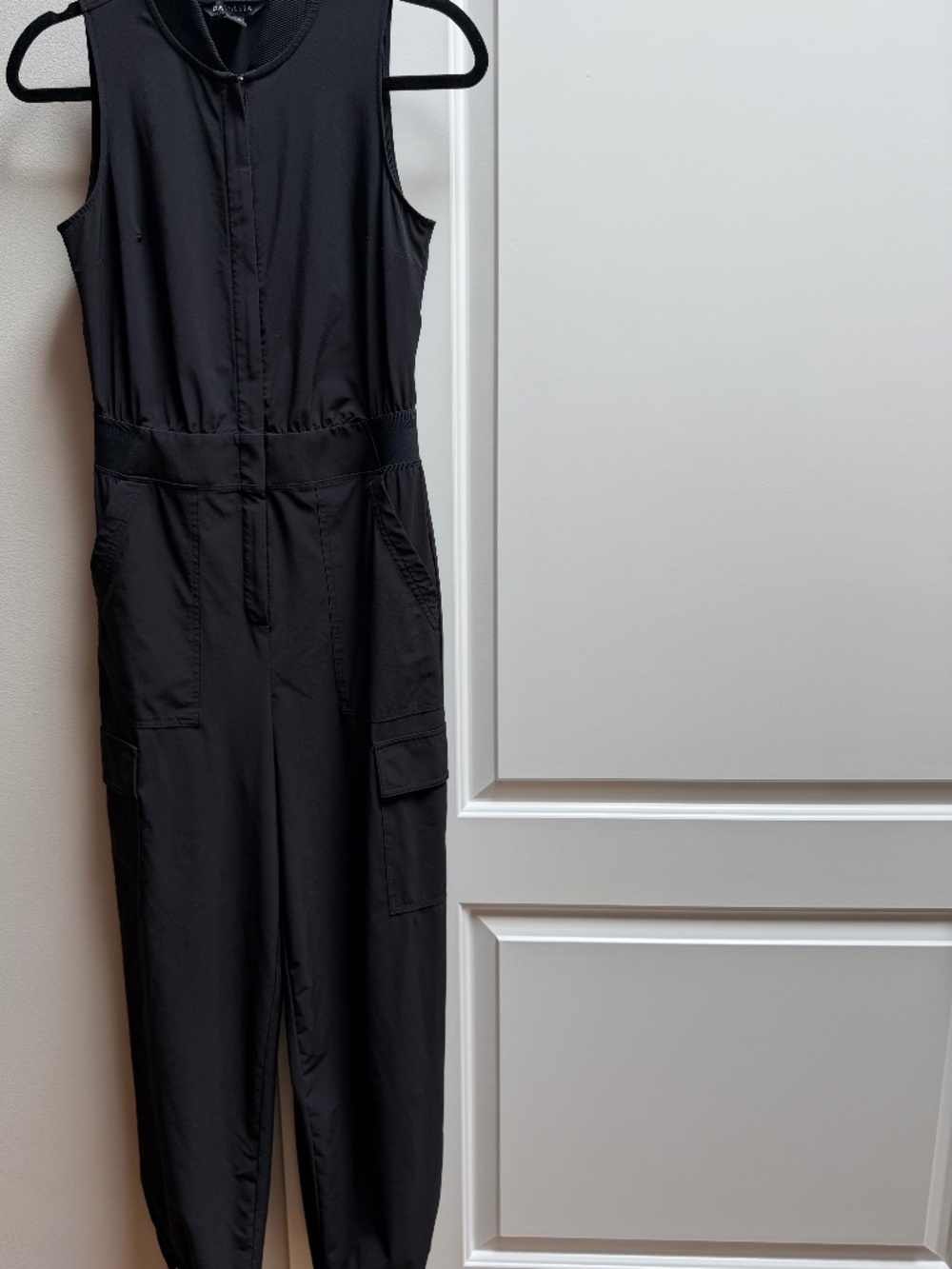 Athleta Brooklyn Utility Jumpsuit Aspen Black Size 2
